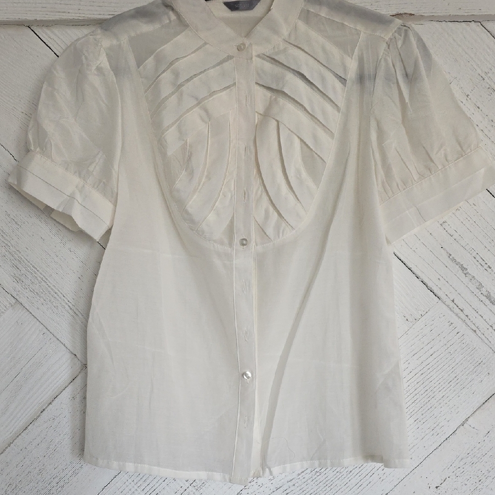 Elegant White Women's Top